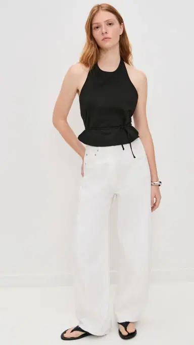 St. Agni Soft Jersey Halter Top Jet Black | Thumbnail 2 St. Agni Soft Jersey Halter Top Jet Black | Thumbnail 2
