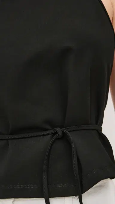 St. Agni Soft Jersey Halter Top Jet Black | Thumbnail 6 St. Agni Soft Jersey Halter Top Jet Black | Thumbnail 6