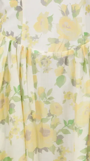 Bardot Estie Printed Maxi Dress Yellow Floral 6 | Thumbnail 6