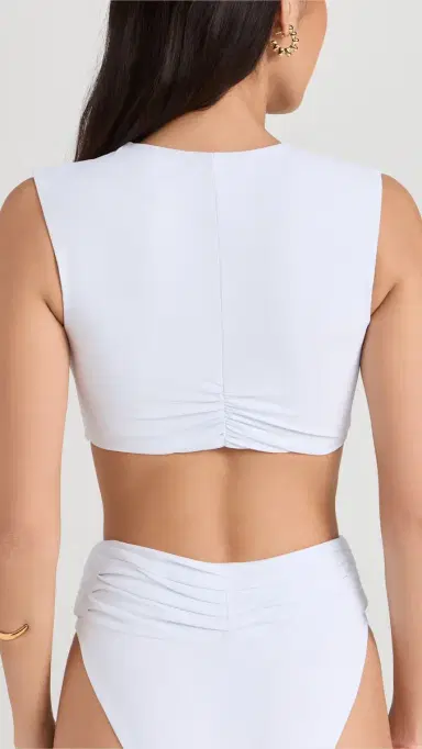 Ramy Brook Oliwia Bikini Top White | Thumbnail 3