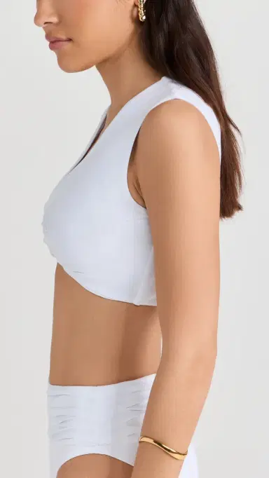 Ramy Brook Oliwia Bikini Top White | Thumbnail 4