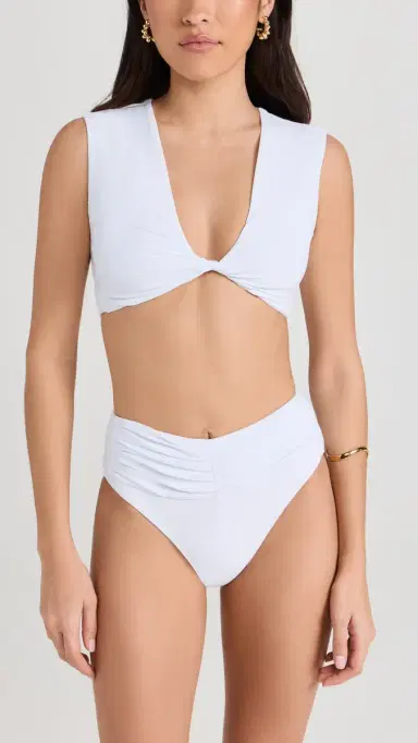 Ramy Brook Oliwia Bikini Top White | Thumbnail 5