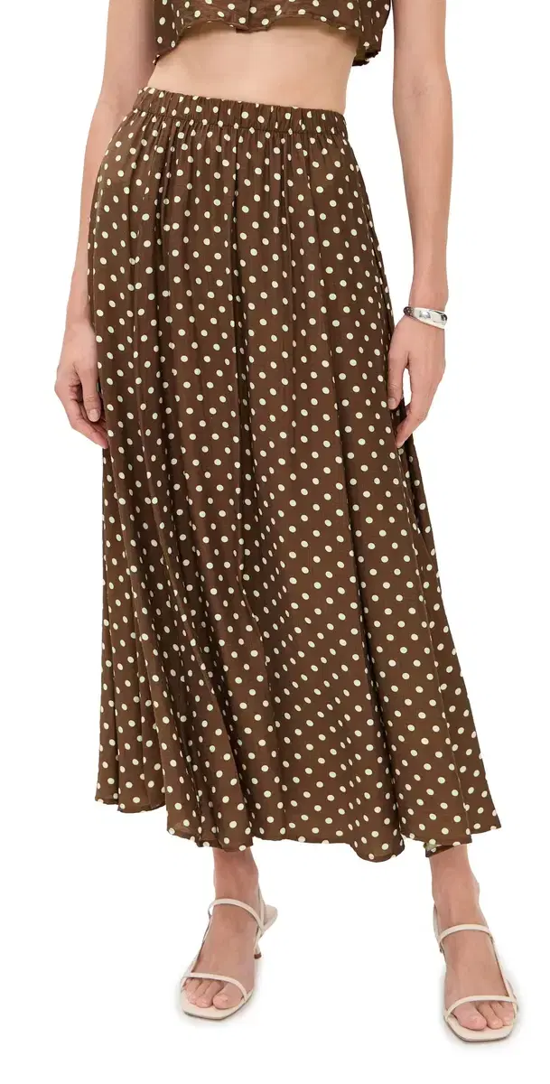 LE BOP Martha kirt Chocolate Dot