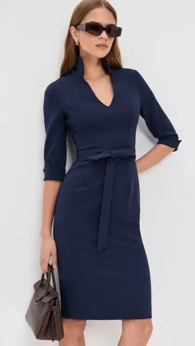 BLACK HALO Madeline Sheath Dress Pacific Blue 4 | Thumbnail 2 BLACK HALO Madeline Sheath Dress Pacific Blue 4 | Thumbnail 2