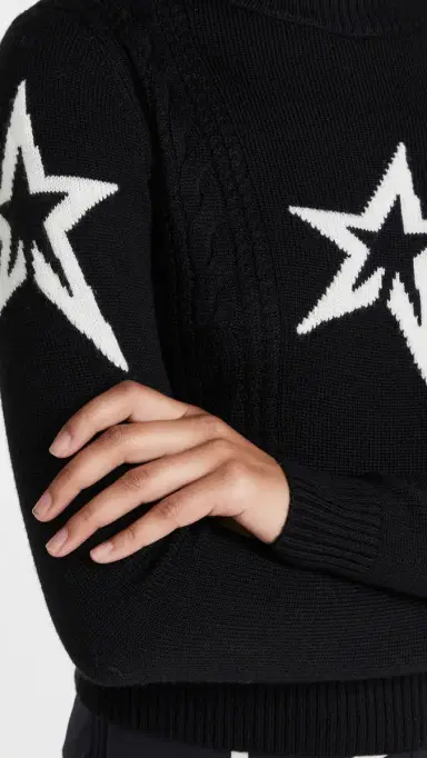 Perfect Moment Cable Underwear Sweater Black S | Thumbnail 6 Perfect Moment Cable Underwear Sweater Black S | Thumbnail 6
