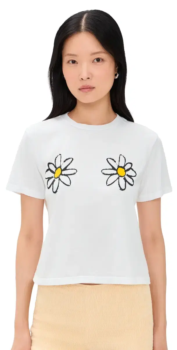 Sunny Somewhere Fresh As A Daisy Tee White