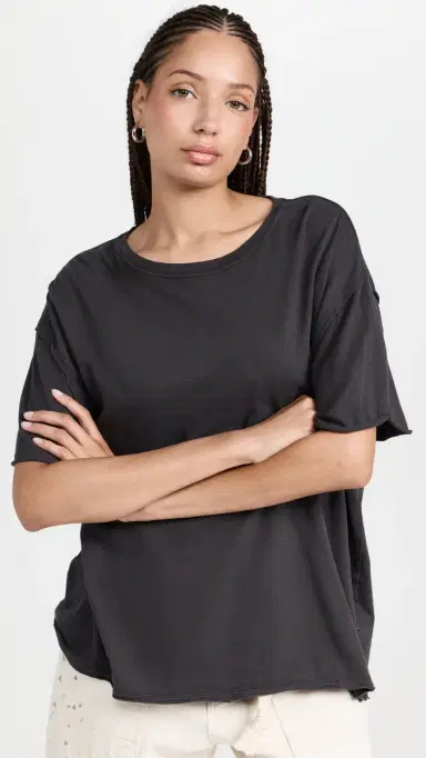 Free People Nina Tee Black | Thumbnail 2