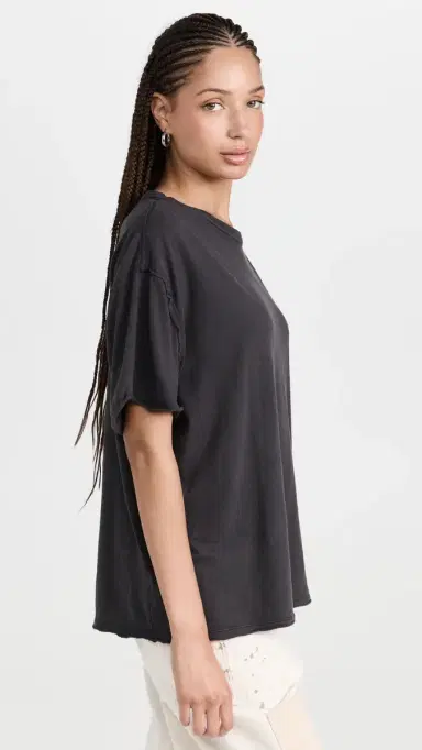 Free People Nina Tee Black | Thumbnail 4