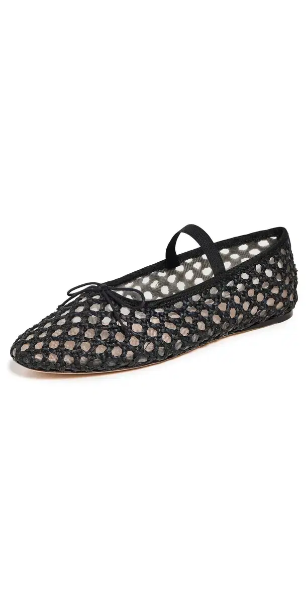 Loeffler Randall Leonie Soft Ballet Flats Black