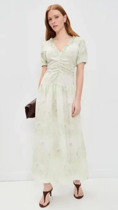Baum und Pferdgarten Abelline Dress Distorted Green Flower 34 | Thumbnail 5