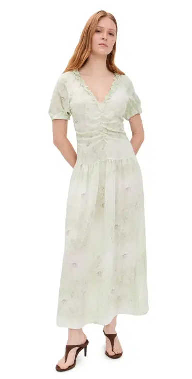 Baum und Pferdgarten Abelline Dress Distorted Green Flower 34 | Thumbnail 1