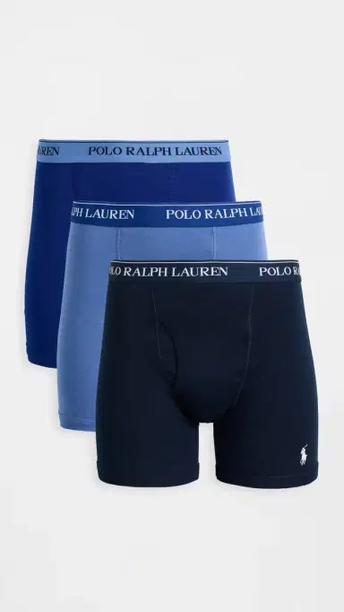Polo Ralph Lauren Underwear Classic Fit Cotton Boxer Briefs 3 Pack ResortBlue/RugbyRoyal/Navy M | Thumbnail 2 Polo Ralph Lauren Underwear Classic Fit Cotton Boxer Briefs 3 Pack ResortBlue/RugbyRoyal/Navy M | Thumbnail 2