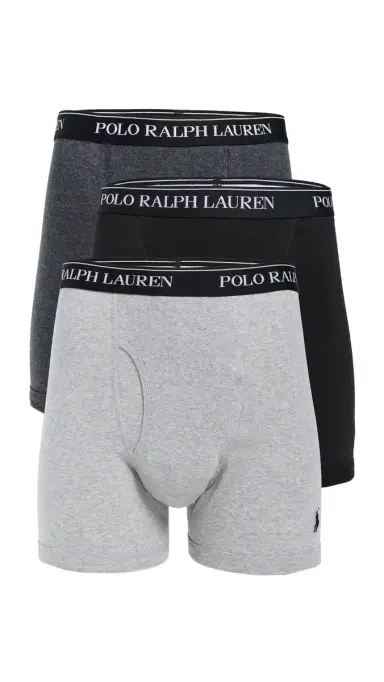 Polo Ralph Lauren Underwear Classic Fit Cotton Boxer Briefs 3 Pack Andover/Madison/Polo Black L | Thumbnail 6 Polo Ralph Lauren Underwear Classic Fit Cotton Boxer Briefs 3 Pack Andover/Madison/Polo Black L | Thumbnail 6