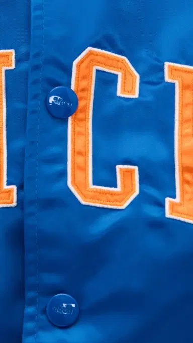New York or Nowhere Knicks Downtown Varsity Jacket Royal Blue | Thumbnail 6 New York or Nowhere Knicks Downtown Varsity Jacket Royal Blue | Thumbnail 6