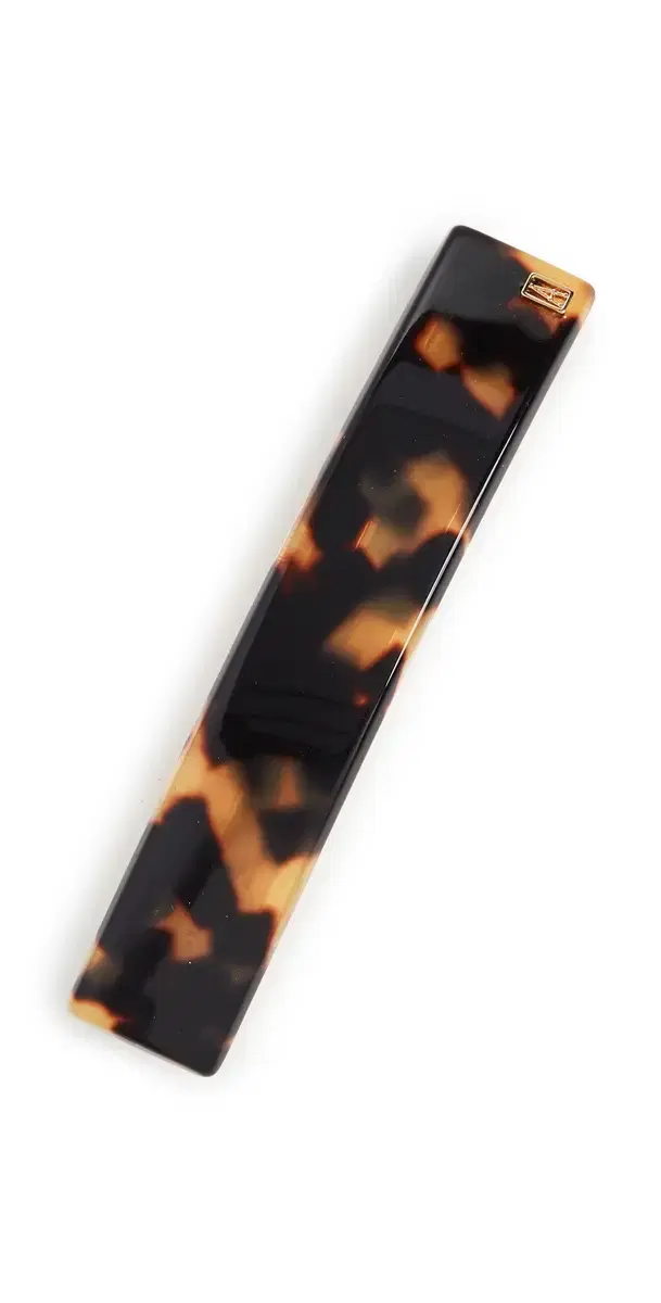 Alexandre de Paris Thin Hair Clip Tokyo Tortoise One Size