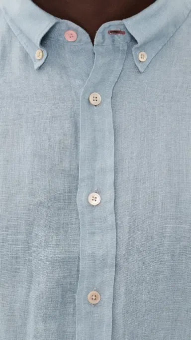 PS Paul Smith Regular Fit inen Shirt Blue | Thumbnail 6 PS Paul Smith Regular Fit inen Shirt Blue | Thumbnail 6