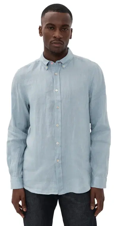 PS Paul Smith Regular Fit inen Shirt Blue | Thumbnail 1 PS Paul Smith Regular Fit inen Shirt Blue | Thumbnail 1