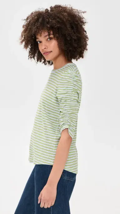 Veronica Beard Jean Waldorf Tee Banded Stripe | Thumbnail 4 Veronica Beard Jean Waldorf Tee Banded Stripe | Thumbnail 4