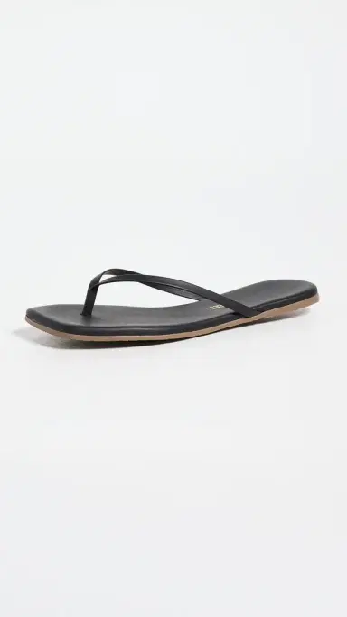 TKEES Square Toe Lily Flip Flops Black 8 | Thumbnail 5 TKEES Square Toe Lily Flip Flops Black 8 | Thumbnail 5
