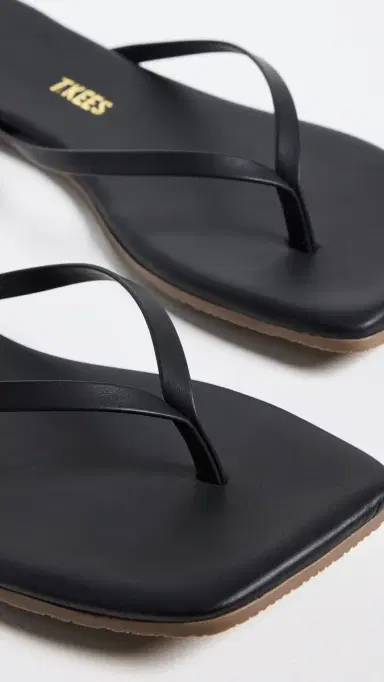 TKEES Square Toe Lily Flip Flops Black 8 | Thumbnail 6 TKEES Square Toe Lily Flip Flops Black 8 | Thumbnail 6
