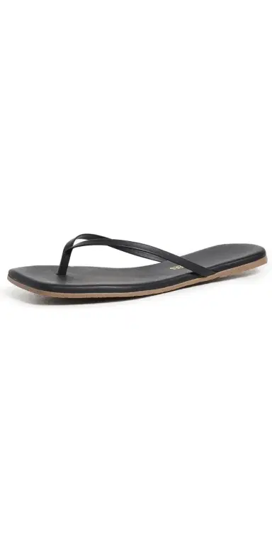 TKEES Square Toe Lily Flip Flops Black 8 | Thumbnail 1 TKEES Square Toe Lily Flip Flops Black 8 | Thumbnail 1