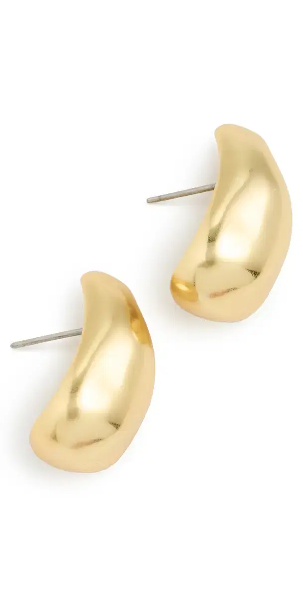Droplet Stud Statement Earrings Vintage Gold One Size