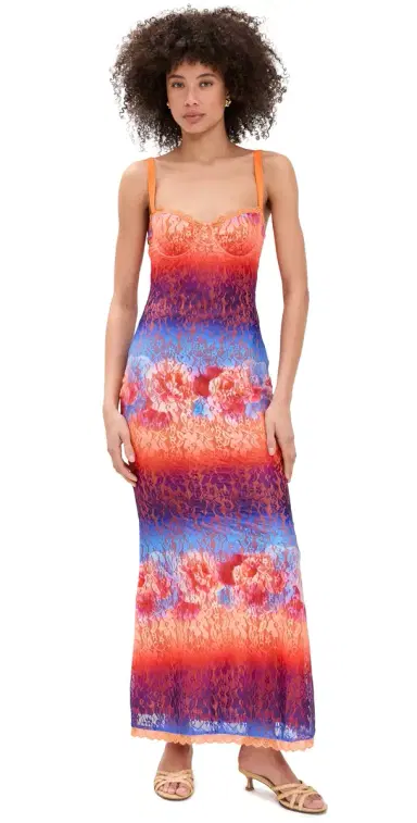 Runaway The Label Serina Lace Maxi Dress Nadia Pink Ombre | Thumbnail 1 Runaway The Label Serina Lace Maxi Dress Nadia Pink Ombre | Thumbnail 1