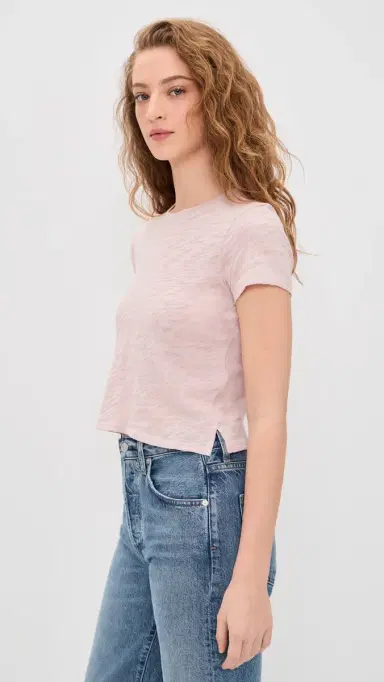 ATM Anthony Thomas Melillo Classic Baby Tee Faded Rose M | Thumbnail 4