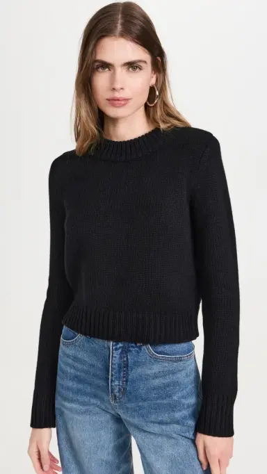 La Ligne Solid Mini Marin Sweater Black | Thumbnail 2