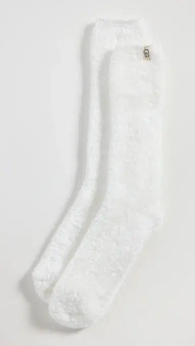 UGG Leda Cozy Socks White One Size | Thumbnail 2