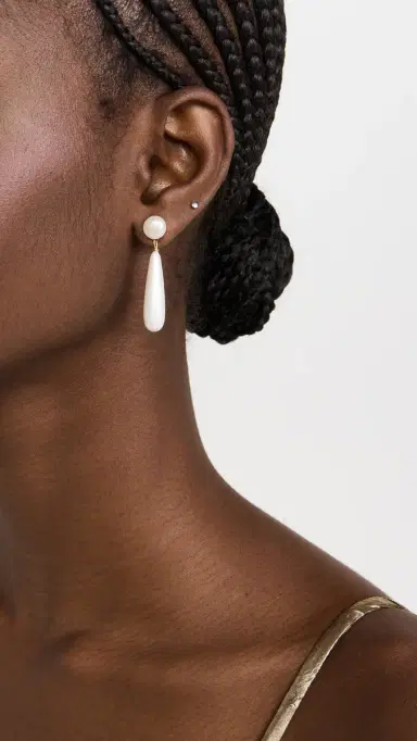 Shashi Linnea Pearl Earrings | Thumbnail 3