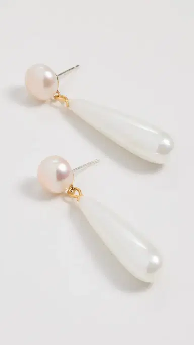 Shashi Linnea Pearl Earrings | Thumbnail 4