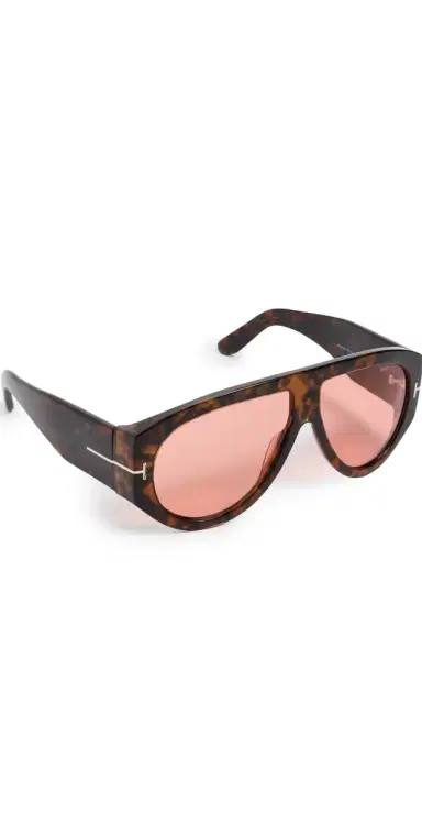Tom Ford Bronson Sunglasses Shiny Dark Havana One Size | Thumbnail 1