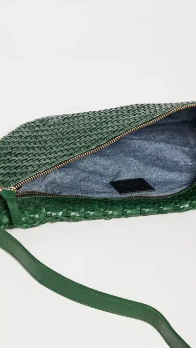 Clare V. Clare V. Grande Fanny Evergreen Woven Zig Zag One Size | Thumbnail 6 Clare V. Clare V. Grande Fanny Evergreen Woven Zig Zag One Size | Thumbnail 6