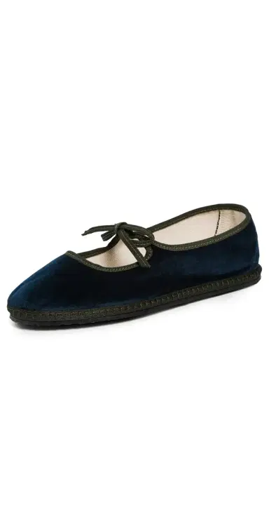 Vibi Venezia Brigitte Velvet Mary Jane Flats Zattere 38 | Thumbnail 1