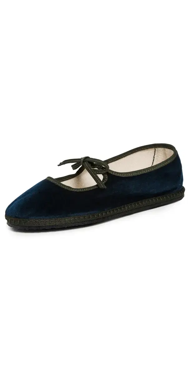 ViBi VENEZiA Brigitte Velvet Mary Jane Flats Zattere