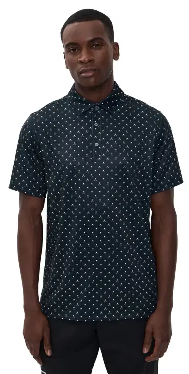 Rhone Drive Time Polo True Navy/White Club Print L | Thumbnail 1 Rhone Drive Time Polo True Navy/White Club Print L | Thumbnail 1