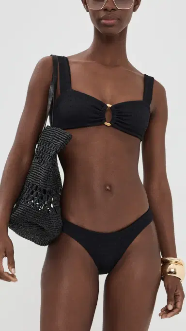 LSPACE Classic Rocky Bikini Bottoms Black | Thumbnail 4
