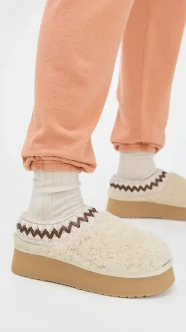 MOU Curly Platform Clogs Vanilla 37 | Thumbnail 3