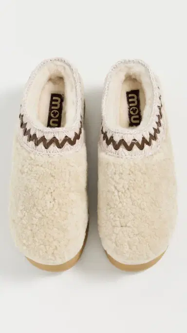 MOU Curly Platform Clogs Vanilla 37 | Thumbnail 5