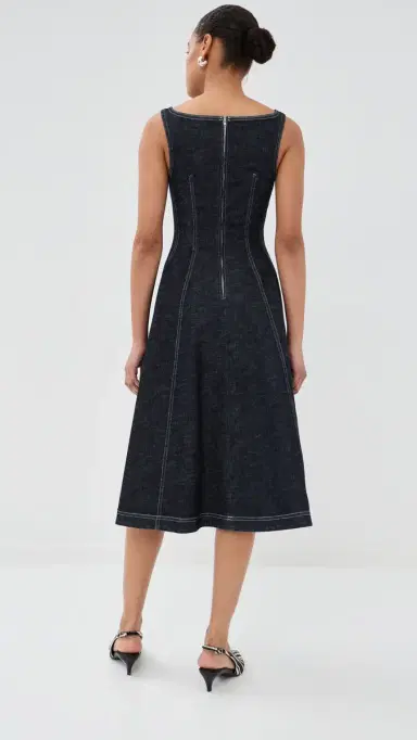 Marni Midi Dress Blue/Black | Thumbnail 3 Marni Midi Dress Blue/Black | Thumbnail 3