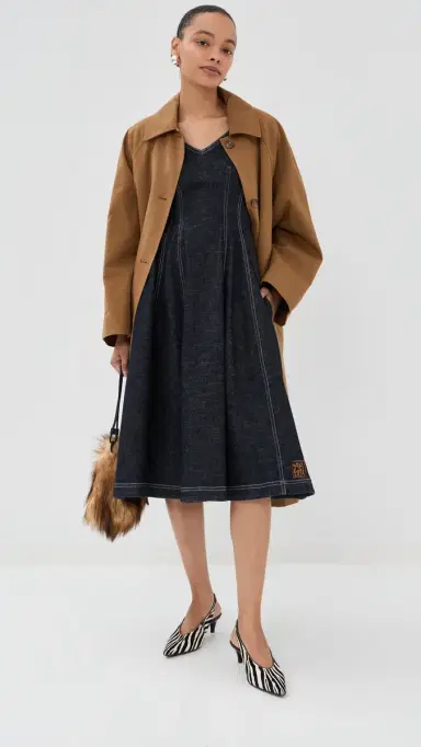 Marni Midi Dress Blue/Black | Thumbnail 5 Marni Midi Dress Blue/Black | Thumbnail 5