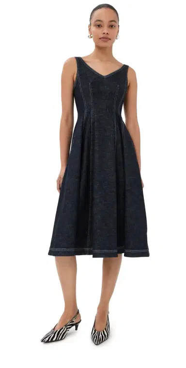 Marni Midi Dress Blue/Black | Thumbnail 1 Marni Midi Dress Blue/Black | Thumbnail 1