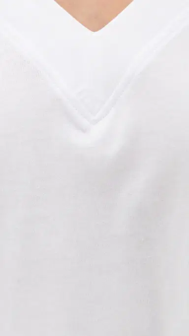 Splendid Kacey V Neck Tee White | Thumbnail 6