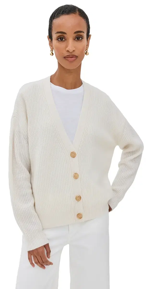Cropped Cashmere Cocoon Cardigan