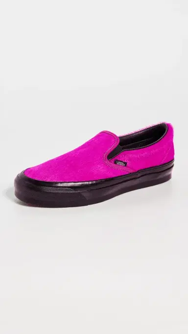 Vans LX Classic Slip On Pony Hair Fuchsia | Thumbnail 2