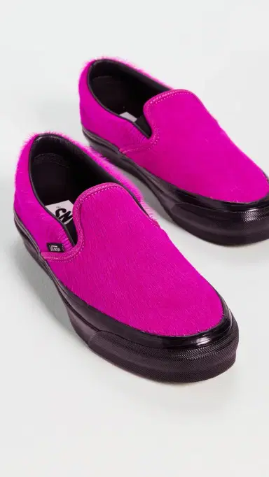 Vans LX Classic Slip On Pony Hair Fuchsia | Thumbnail 4