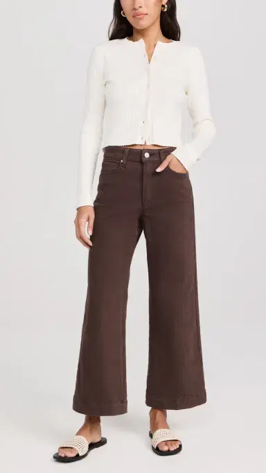 PAIGE Anessa Pants Rich Chocolate | Thumbnail 5