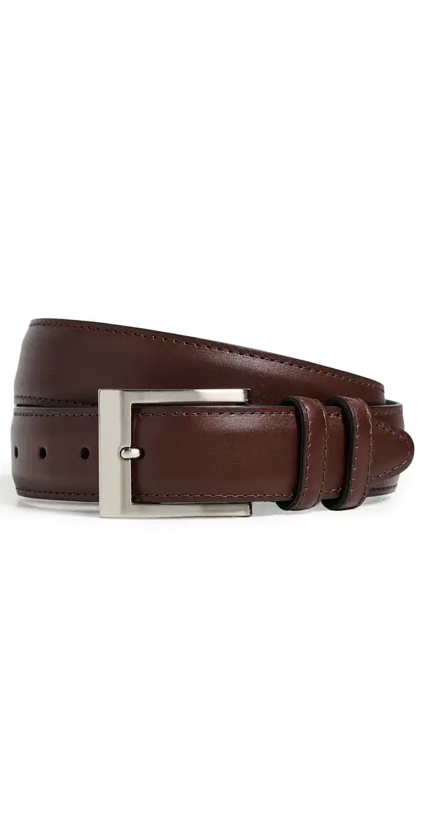 Allen Edmonds Wide Basic Dress Belt Mahogany Leather