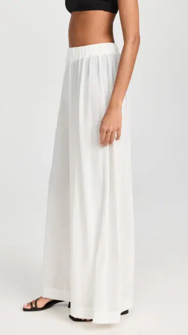 Staud Marza Coverup Pants White | Thumbnail 4
